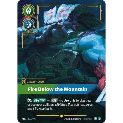 Ornn – Fire Below the Mountain (Overnumbered) (244/221)