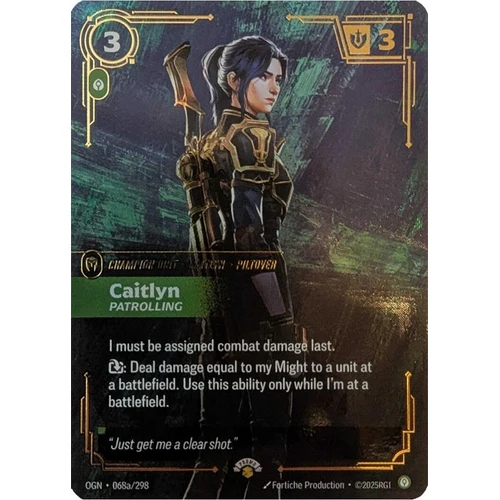Caitlyn – Patrolling (068a/298) (Riftbound Promotional Cards)