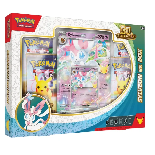 Pokémon 30th Celebration Sylveon ex Box