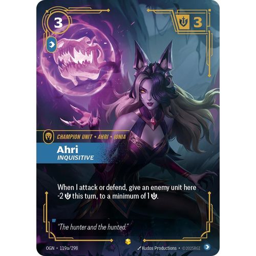 Ahri – Inquisitive (Alternate Art) (119a/298) (Origins)