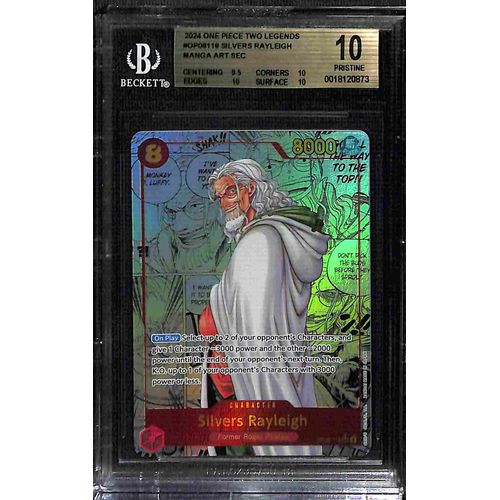BGS 10 Silvers Rayleigh Manga Art SEC OP08-118 – 2024