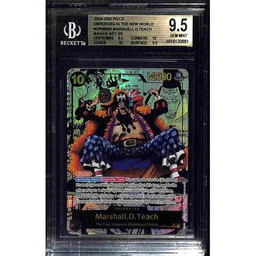 BGS 9.5 Mashall.D.Teach Manga Art SR OP09-093 – 2024