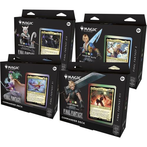Final Fantasy – Commander Deck Display (All 4 Decks)