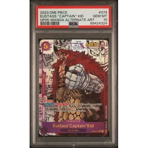 PSA 10 Eustass “Captain” Kid Manga Alternate Art OP05-074